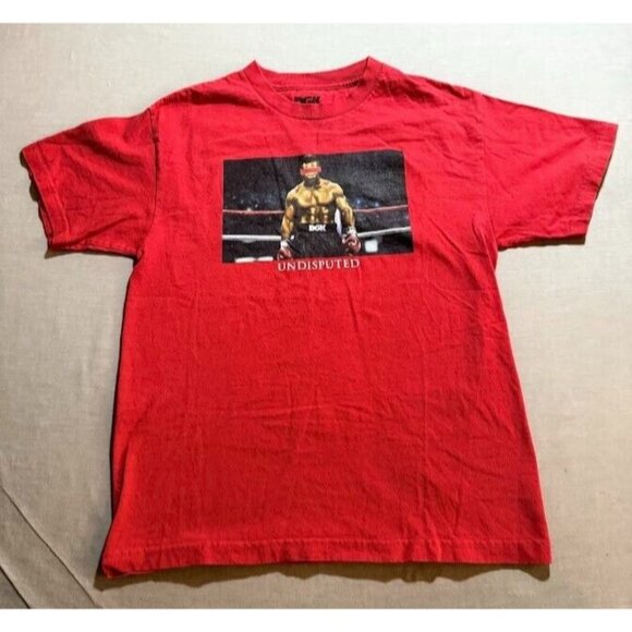 Mike Tyson DGK Undisputed Shirt Adult Medium Red Short Sleeve Pullover Tee Mens. - Picture 1 of 8
